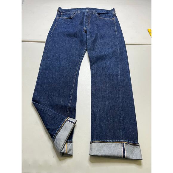 Levi’s 501XX Selvedge Jeans Button Fly Dark Wash Redline Denim Men 36x34 - Picture 10 of 16